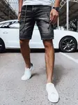 Černé pánské džínové kraťasy Dstreet