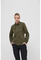 Women's vintage long sleeve shirt olive