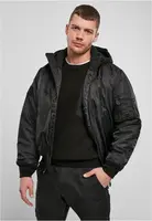 Bomber jacket with hood MA1 black