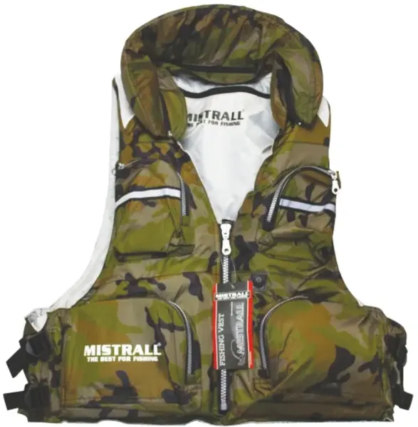 Mistrall plovoucí rybářská vesta x1 maskáč - xxl