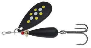 Abu garcia rotačka droppen spinners sinking matte black - 4,6 cm 8 g