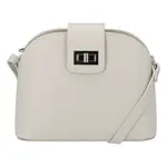 Dámská kožená crossbody kabelka béžová - ItalY Brokylon