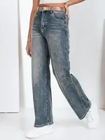 Jeansy damskie wide leg niebieskie Dstreet
