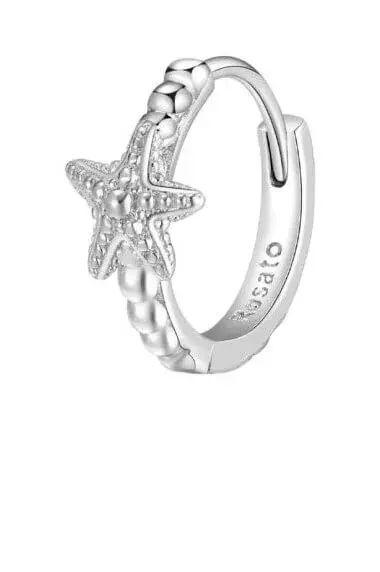 Rosato Strieborná single náušnica Hviezdica Storie RZO056R