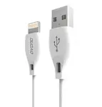 Dudao kabel USB - Lightning, 2,4A, 1m, bílý