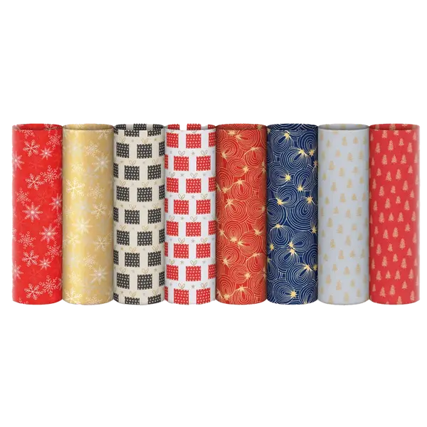 Dárkový balicí papír Sadoch Buon Natale - 2 x 0,7 m, mix motivů
