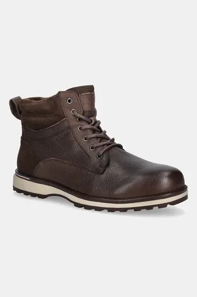 Tommy Hilfiger  Kožené boty  CORPORATE W LTH LACE BOOT