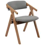 MID.YOU ŽIDLE S PODRUČKAMI, tkaná látka, šedá