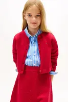 Dětský kardigan Tommy Hilfiger růžová barva, KG0KG08852