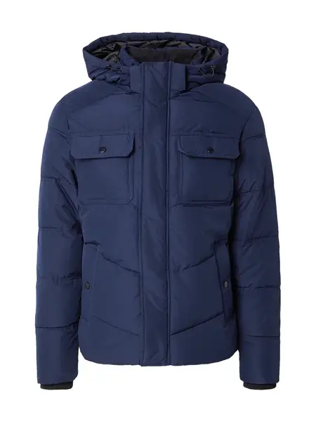 JACK & JONES Zimná bunda 'JJMORGAN'  námornícka modrá