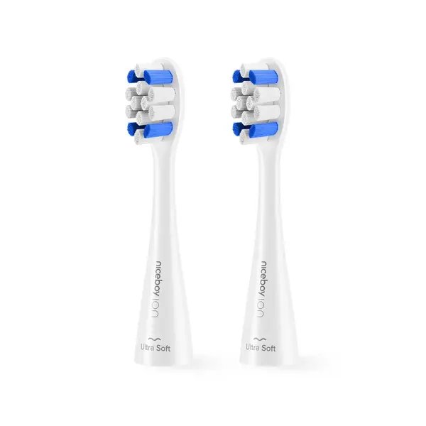 Niceboy ION Sonic Kids náhradní hlavice 2 ks Ultrasoft white