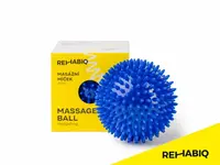 Rehabiq Masážní míček ježek, modrý 10 cm