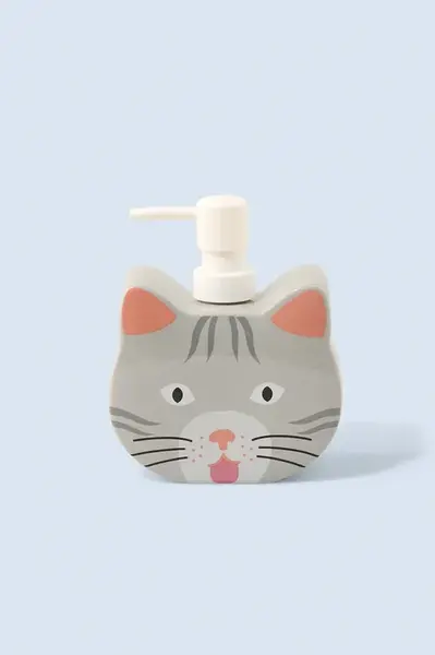 Dávkovač mydla Fluid Market 11 x 12,5 x 5,5 cm šedá farba