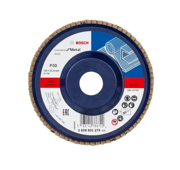 Bosch Príslušenstvo - Lamelový brúsny kotúč, P60, priemer 125 mm 2608601275