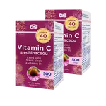GS Vitamin C500 s echinaceou, 2 × 70+40 tablet NAVÍC, dárkové balení 2025