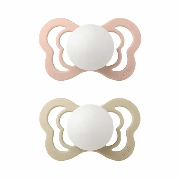 BIBS Couture anatomické cumlíky z prírodného kaučuku 2ks - veľkosť 1 - Blush Nočný / Vanilla Nočný