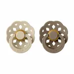 BIBS Boheme cumlíky z prírodného kaučuku 2ks - veľkosť 2 - Vanilla / Dark Oak