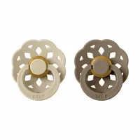 BIBS Boheme cumlíky z prírodného kaučuku 2ks - veľkosť 2 - Vanilla / Dark Oak