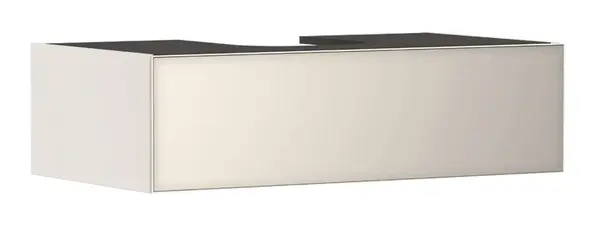 Hansgrohe Xevolos E - Umývadlová skrinka, 28x98x55 cm, 1 zásuvka, matná béžová/metalická béžová 54314790