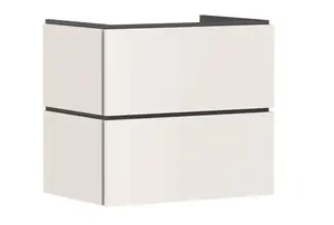 Hansgrohe Xilesa E - Umývadlová skrinka, 62x68x47 cm, 2 zásuvky, matná béžová 54258780