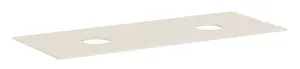 Hansgrohe Xevolos E - Doska pod umývadlo, 137x55 cm, 2 výrezy, matná béžová 54332780