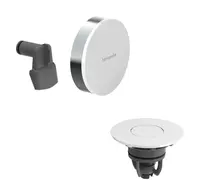 Hansgrohe Exafill - Vrchná súprava k vaňovej odtokovej a prepadovej súprave s napúšťaním, Push-Open, lesklá biela/chróm 58119000