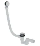 kielle - Vaňová odtoková a prepadová súprava Click-Clack, dĺžka 1000 mm, matná biela 116010111