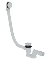 kielle - Vaňová odtoková a prepadová súprava Click-Clack, dĺžka 1000 mm, matná biela 116010111