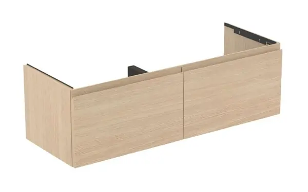 Ideal Standard Finesse - Umývadlová skrinka, 120x44x37 cm, 2 zásuvky, biely dub E3389US