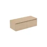 Ideal Standard Finesse - Umývadlová skrinka, 120x51x38 cm, 2 zásuvky, biely dub E3436US