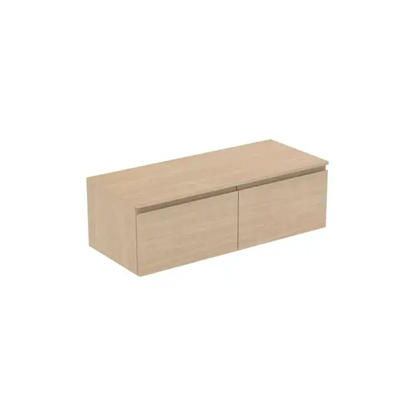 Ideal Standard Finesse - Umývadlová skrinka, 120x51x38 cm, 2 zásuvky, biely dub E3436US