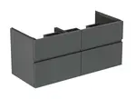 Ideal Standard Finesse - Umývadlová skrinka, 120x51x55 cm, 4 zásuvky, matný antracit E3399Y2