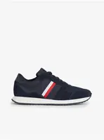 Tmavě modré pánské tenisky se semišovými detaily Tommy Hilfiger Runne - Pánské