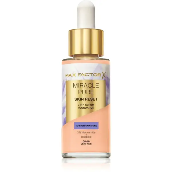 Max Factor Miracle Pure Skin Reset pečující make-up odstín 00-10 Very Fair 30 ml