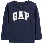 GAP V-FRCH LS LOGO TEE Dětské tričko, tmavě modrá, velikost 2Y