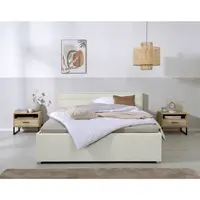 MID.YOU ČALOUNĚNÁ POSTEL, 160/200 cm, krémová