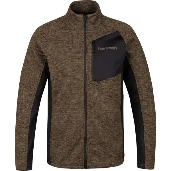 Hannah RON Pánská funkční mikina, hnědá, velikost