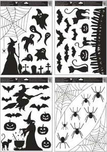 Okenní fólie 40008 strašidelný Halloween 35x50cm