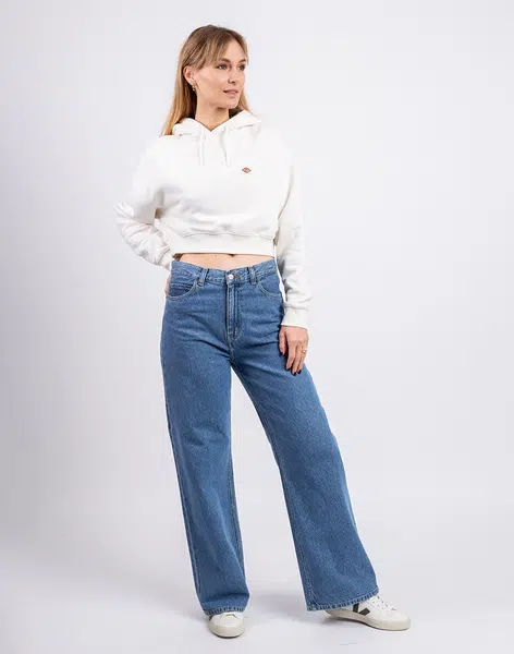 Dickies Oakport Cropped Hoodie ECRU M