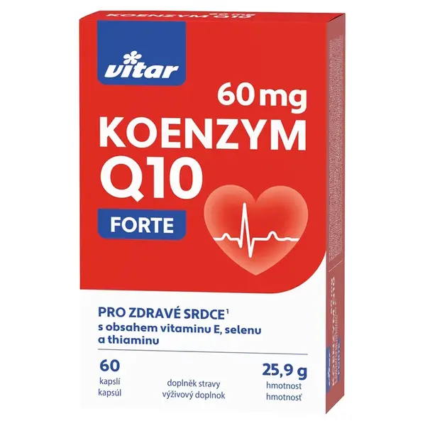VITAR Koenzým Q10 60 mg forte 60 kapsúl