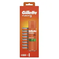 GILLETTE Fusion5 Náhradná hlavica 8 ks + Fusion Gél na holenie 200 ml