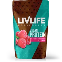 LIVLIFE Vegan proteín s lyofilizovanou malinou 490 g