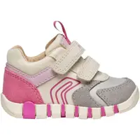 Geox B IUPIDOO Dívčí volnočasová obuv, šedá, velikost