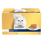 Gourmet Gold Mousse směs paštiky - kuřecí, krůtí, tuňákový, králičí 48 x 85 g