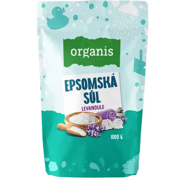 ORGANIS Epsomská sůl levandule 1000 g