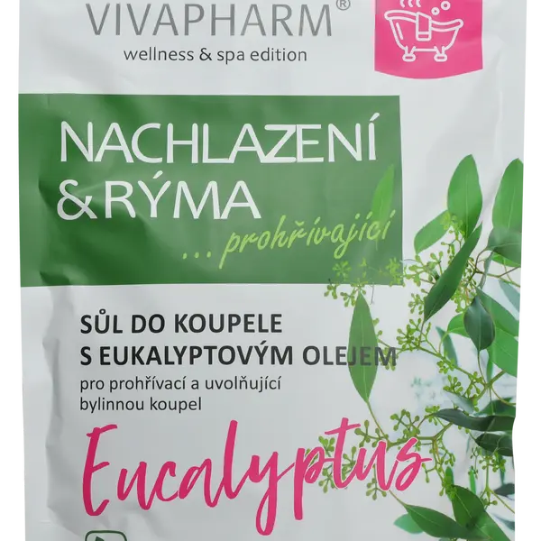 VIVAPHARM Sůl do koupele Nachlazení a rýma 1000 g