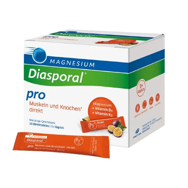 MAGNESIUM-DIASPORAL Pro svaly a kosti direkt 30 sáčků