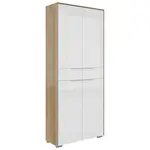 Voleo SKŘÍŇ NA ŠANONY, bílá, barvy dubu, 81/199/37 cm