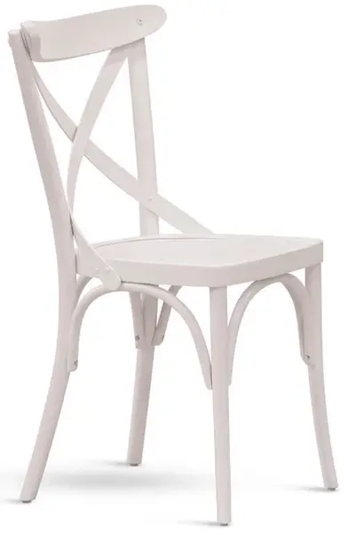 MI-KO Jídelní židle CROCE masiv, moření bílá