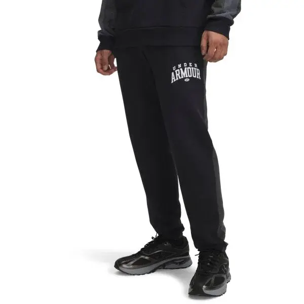 Under Armour RIVAL FLEECE COLORBLOCK Pánské tepláky, černá, velikost